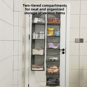 Organizador de Ropa Colgante de 5 Capas para Puerta, Bolsa de Almacenamiento de Tela para Juguetes y Ropa Interior del Hogar - Product Image 2