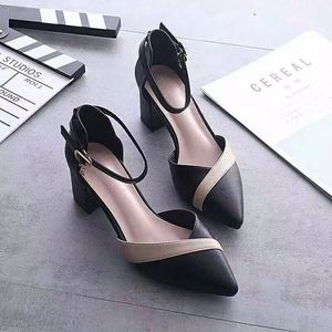 New Best Selling Quality Women's Shoe Women High Shoes Elegant Chunky Heel Shoes - Product Image 4