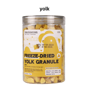 Venta al por mayor delicioso de alta nutrición liofilizado yema de huevo cubo gato perro trata comida seca OEM ODM liofilizado pollo yema de huevo - Product Image 3