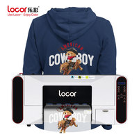 Imprimante DTF pour T-shirts et films PET, modèle robuste Locor 30cm/A3, avec carte Hoson et 2 têtes I3200/i1600 pour la personnalisation d'uniformes