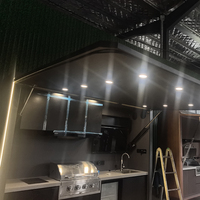 Ensemble de meubles de cuisine extérieure modulaire pour barbecue - Acier inoxydable ignifuge et écologique au design moderne pour usage extérieur en villa