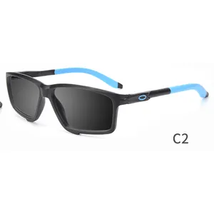 Kacamata terpolarisasi olahraga UV400, kacamata olahraga hitam luar ruangan modis untuk pria dan wanita 2024