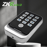 ZKRADIO Lector de Tarjetas RFID de 125KHz para Control de Acceso a Puertas, Teclado de Contraseña, Controlador de Seguridad de Entrada Independiente