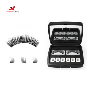 HQ Mixed Proc Discount Best Seller Man-made Fiber <b>Magnetic</b> <b>Eyelashes</b> With <b>Eyelash</b> Curler <b>Magnetic</b> Eyeliner and <b>Eyelashes</b> Kit - Product Image 2