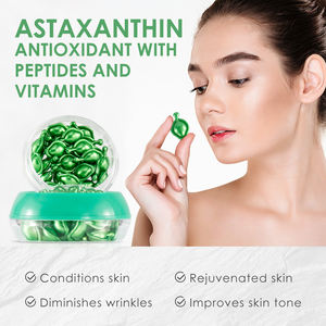 Custom Logo Capsules Serum Anti Zuurstof Anti Rimpel Gezichts Whitening Hydraterende Essence Astaxanthine Serumcapsules - Product Image 2
