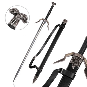 Réplique fidèle de l'épée en argent de Geralt de Rivia, <span class=keywords><strong>The</strong></span> <span class=keywords><strong>Witcher</strong></span> III: <span class=keywords><strong>Wild</strong></span> <span class=keywords><strong>Hunt</strong></span>, 127 cm, lame 440SS, accessoire de cosplay - Product Image 1