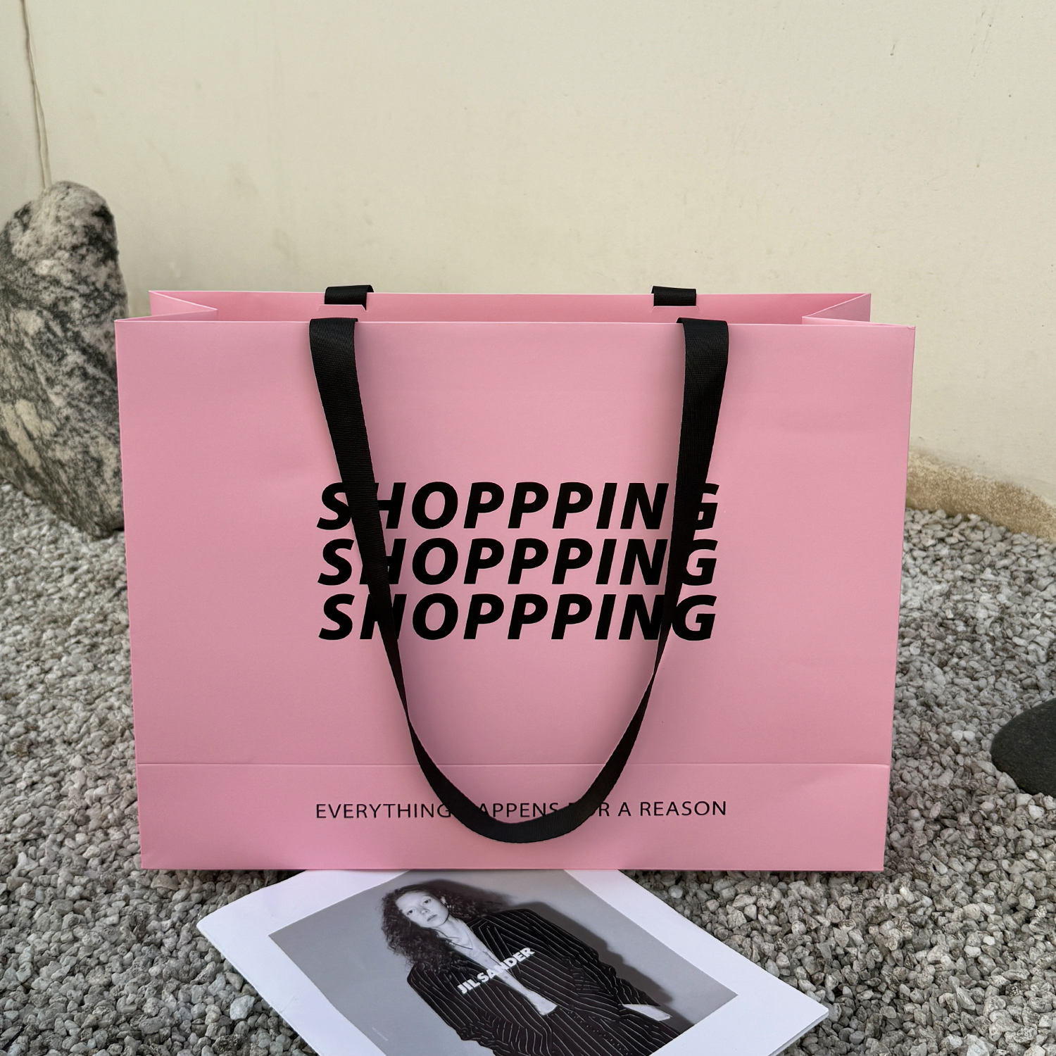 shopping bag custom luxury paper logo