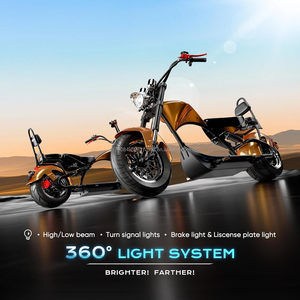 Motocicleta Personalizada de 2000W, 2 Plazas, Motocicleta Urbana, 60V 12-45Ah, Largo Alcance - Product Image 6
