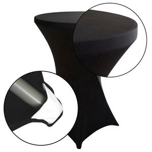 Wholesale Durable 24-32'' <b>Round</b> Stretch Cocktail <b>Tablecloth</b> Spandex Cocktail <b>Table</b> Covers - Product Image 3