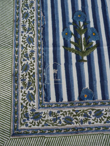 Afshaan Nappe de table style naturel imprimé floral décoration de la maison mariage jardin fête chemin de table napperon - Product Image 2