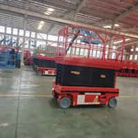 Plateforme de travail élévatrice mobile hydraulique à ciseaux autopropulsée électrique pour l'entretien aéroportuaire