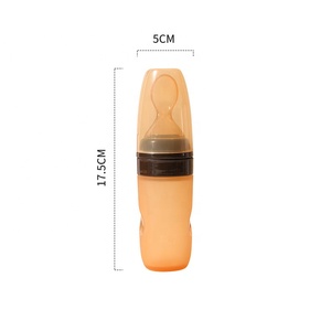 Nouveau design cuillère pour bébé <span class=keywords><strong>biberon</strong></span> mangeoire en silicone de qualité alimentaire sans BPA cuillère pour tout-petits - Product Image 6