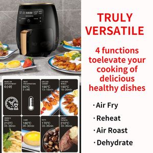 Friteuses à air numériques à écran tactile avec cuve en acier inoxydable OEM 4,5 L 5 L 6 L - Product Image 6