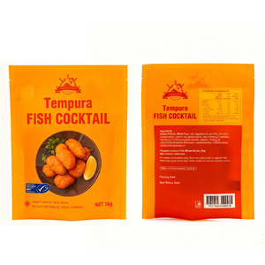 Sachet alimentaire transparent à trois soudures latérales pour céréales, snacks et produits secs, avec fermeture épaisse et impression de logo personnalisée - Product Image 6