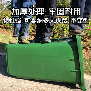 Poubelles extérieures 240L avec couvercle, rectangulaires, à pédale, pour tri des déchets, pour propriétés industrielles et communautés - Product Image 4