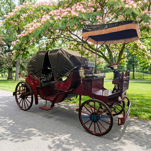 Nouvelle Vente Haut de Gamme Prix d'Usine le Plus Bas Chariot Électrique de Luxe Véhicule Tiré par des Chevaux pour Visites Touristiques et Mariages - Product Image 1