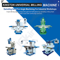 Machine de fraisage universelle CNC professionnelle à tête pivotante robuste X5750 X5750A avec affichage numérique