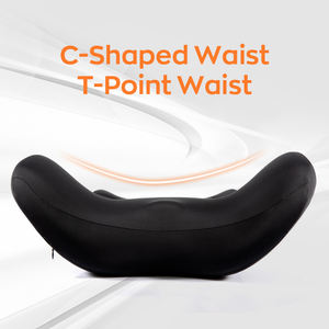 <span class=keywords><strong>Oreiller</strong></span> de soutien lombaire en mousse à mémoire de forme avec housse respectueuse de la peau Noir pour le soulagement des maux de dos Coussins de siège et oreillers lombaires - Product Image 4