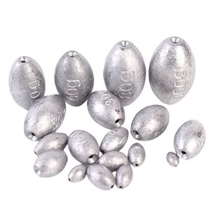 2024 New Egg Fishing Sinkers Pesos Variedade Chumbo Oval Forma Bass Casting <span class=keywords><strong>Worm</strong></span> Bullet Combater para água salgada Pesca de água doce - Product Image 1