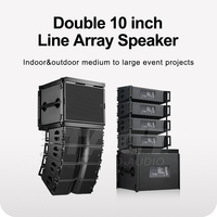Sistema de Altavoces Line Array Profesional de 2 Vías con Dos Altavoces de 10 Pulgadas de Rango Completo, Equipo de Sonido para Escenario, Fábrica de Altavoces