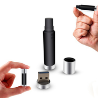 Clé USB 3.0 personnalisée en forme de flacon de parfum en verre avec logo, cadeau coloré