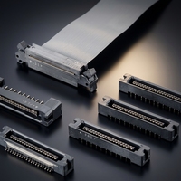 Connecteurs IDC à profil bas 8930E-068-178MS-F pour câble plat à pas de 0,635 mm, en plastique marron et cuivre, connecteur KEL du Japon