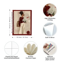 Articles cadeaux, produits uniques, papeterie de bureau, logo personnalisé imprimé, carnet à spirales en papier cartonné rigide A6