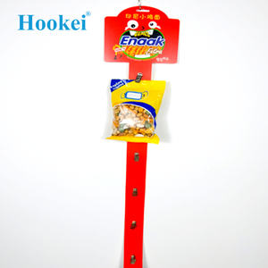 Estante de exhibición de tira de clip colgante estantes de plástico PP con 8 ganchos para supermercado - Product Image 6