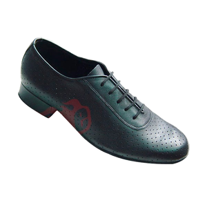 Scarpe da Ballo Latino Professionali da Uomo Evkoodance, Classiche Nere con Tacco da 1 Pollice, Suola in Camoscio e Pelle - Product Image 3