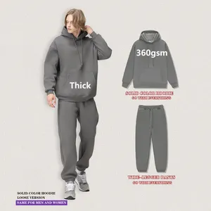 Großhandel Luxus übergroße Hoodie für Männer Schwere 400gsm Hoodie 100% Baumwolle Pullover Sweatshirt Custom Logo Fleece Hoodie 460 Gsm