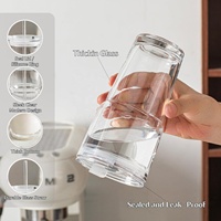 Vente en gros usine, Gobelet en verre 20oz style Ins avec logo personnalisé, tendance, avec couvercle et paille, anti-fuite, pour cola et café glacé, pour bar