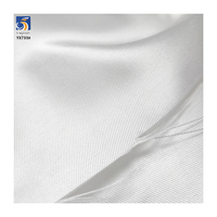 Tela Mikado de Seda Blanca de Alta Calidad para Vestidos de Novia, Satén Twill Tejido de 250D y 160gsm