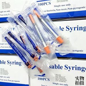 Jeringa <span class=keywords><strong>de</strong></span> insulina rosa nueva al por mayor, 1ml 31G 8mm, para uso humano y veterinario, para eliminación <span class=keywords><strong>de</strong></span> arrugas y potenciador cutáneo, desinfectante EOS - Product Image 4