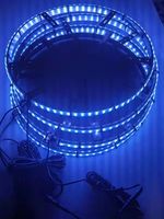 NOUVEAU Anneau lumineux LED double face 17 pouces pour voiture et camion, phare antibrouillard RGB 12V IP67 étanche en aluminium, phare avant et arrière