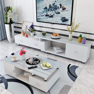 Set Meja TV dan Meja Kopi Furnitur Ruang Tamu Desain Baru Mewah Modern Harga Grosir Terjangkau - Product Image 5