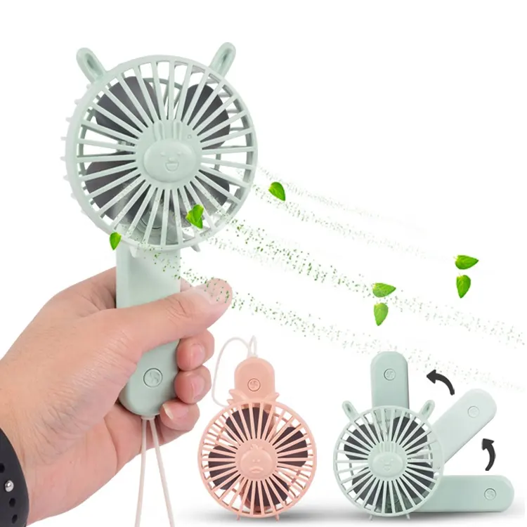 Summer mini usb electric foldable rechargeable hand fan toys for kids