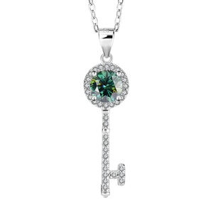 Elegante Collana con Ciondolo a Forma di Stella e <span class=keywords><strong>Luna</strong></span> in Moissanite, <span class=keywords><strong>Argento</strong></span> S925, Colore <span class=keywords><strong>D</strong></span>, Gioiello Raffinato da Donna per Uso Quotidiano - Product Image 4