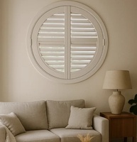 Persiana Horizontal de Madera Moderna para Ventana, Estilo Americano, de Madera de Tilo, Protección de Privacidad, Directo de Fábrica