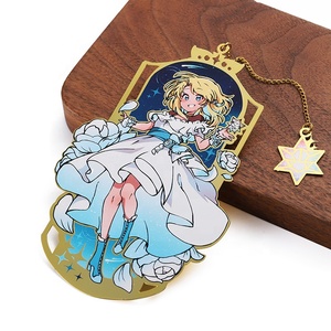 Customize Brass Gold Plated Metal logo Printing <strong>Bookmark</strong> Cute Cartoon <strong>Gifts</strong> - Product Image 3