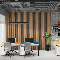 Meilleurs panneaux ignifuges en PVC Panneau mural design pour plafond Panneau acoustique insonorisé à lumière LED carrée encastrée mince pour mur intérieur