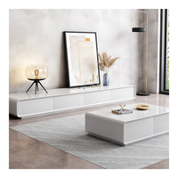 Meuble TV en noyer minimaliste Table basse Simple moderne petit appartement salon lumière luxe étroit meuble TV armoire basse
