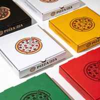 Heißer Verkauf: Fortschrittliche schwarze Pizzakartons ab Werk – 12 & 18 Zoll, rechteckige Lebensmittelverpackungen