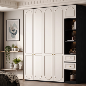 <span class=keywords><strong>Armadio</strong></span> Moderno con Porta ad Arco in Legno, <span class=keywords><strong>Cabina</strong></span> <span class=keywords><strong>Armadio</strong></span> Personalizzata per Camera da Letto, Organizzatore di Lusso - Product Image 3