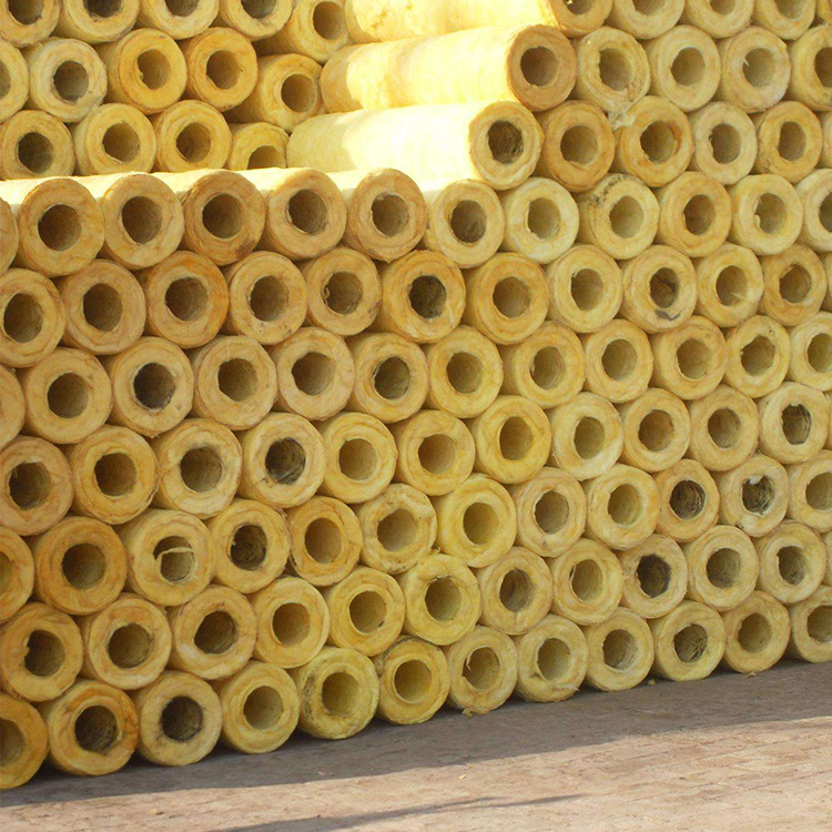 Industrial Glass Wool Thermal Insulation Pipe Wrap Fire Boiler Shell
