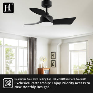 พัดลมเพดานสีดำสำหรับห้องนอน แบบมีไฟและรีโมทคอนโทรล BLDC ปรับความเร็วได้ 6 ระดับ พร้อมไฟ LED หรี่แสงได้ ขายส่ง - Product Image 5