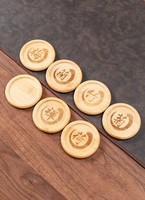 Sous-verres en bambou massif naturel, commande en gros, artisanat végétal classique chinois, pour l'assemblage de coffrets cadeaux destinés aux importateurs