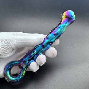 Dildo in Vetro, Prodotto Erotico per Adulti, Giocattolo Sessuale Trasparente per Allenamento Anale, Massaggiatore Punto G in Cristallo, Plug Anale per Donne <span class=keywords><strong>e</strong></span> Uomini - Product Image 4