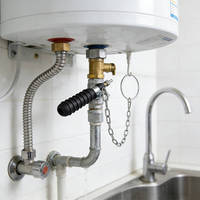 Bouchon d'essai robuste en caoutchouc pour tuyaux 30mm-44mm avec chaîne pour test de pression et de fuites d'air et d'eau