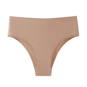 Braguitas de Bikini sin Costuras de Cintura Alta y Estilo Cheeky para Mujer, de Satén y Seda - Product Image 5