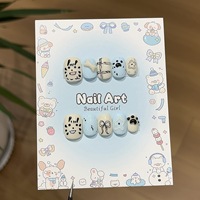 Neu Eingetroffene Schleifenförmige Aufklebenägel Acryl-Kunstnägel Vollständige Abdeckung Kleine Bestellungen Möglich